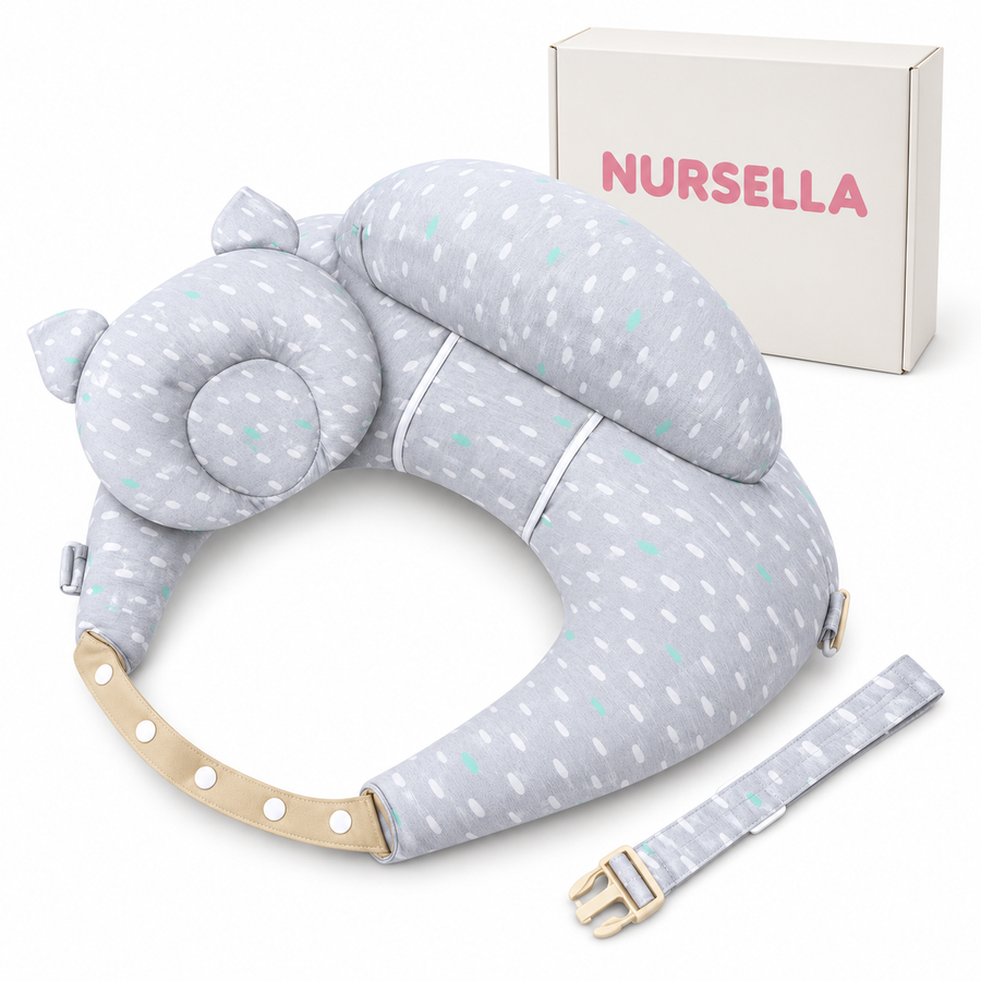 NURSELLA™ | Gray Sprinkles Nursing Pillow