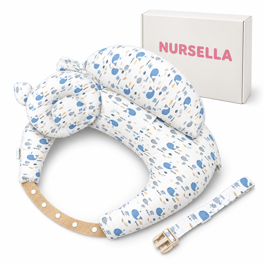 NURSELLA™ | Ocean Whales Nursing Pillow